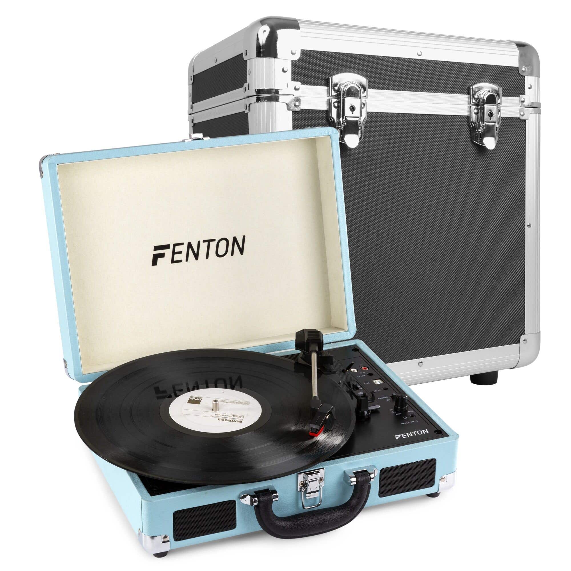 Fenton RP115 platenspeler met Bluetooth en platenkoffer