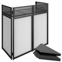 Vonyx DB4 DJ Booth met hoekplaten en draagtassen