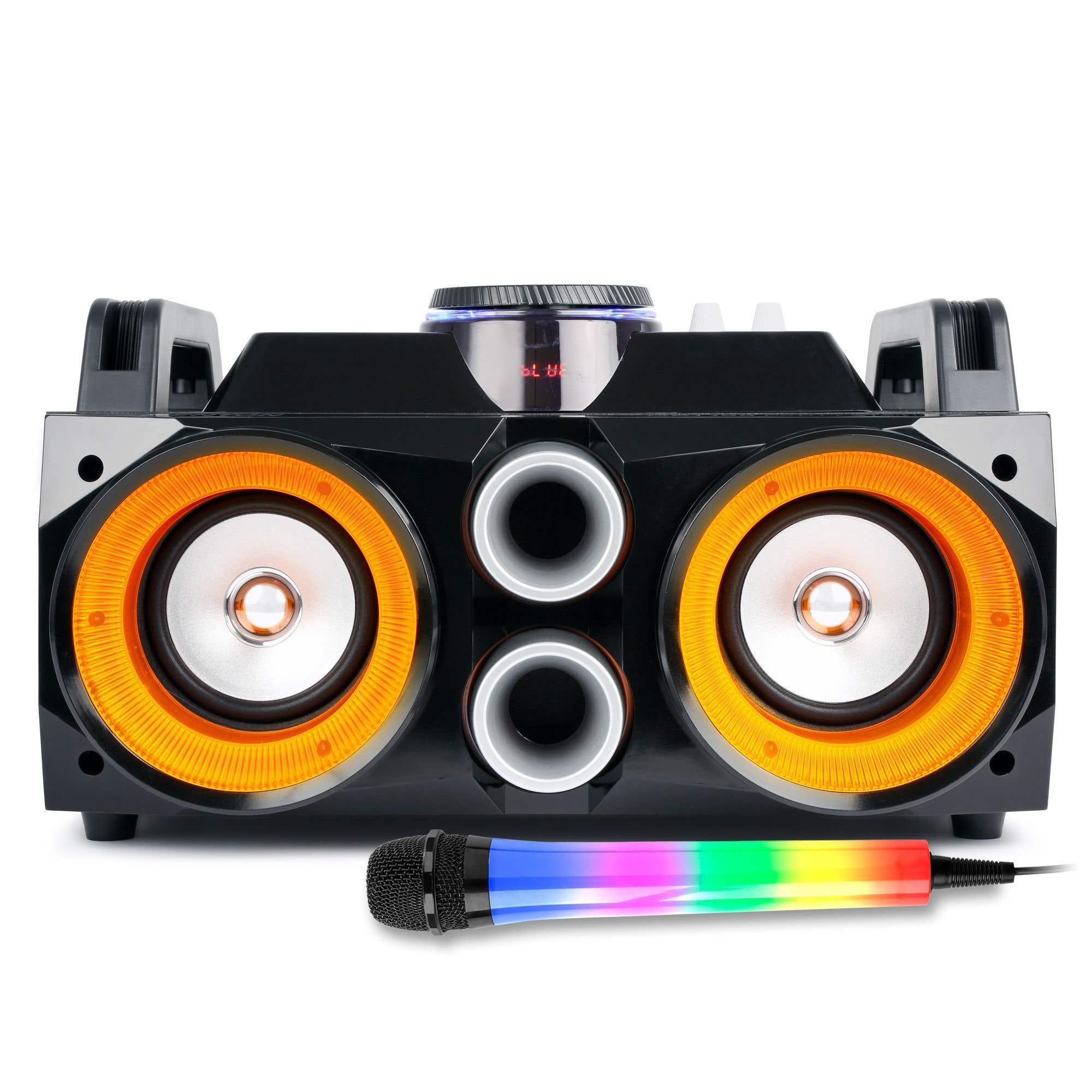 Fenton MDJ100 accu karaoke set met Bluetooth en LED karaoke microfoon - 100W
