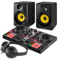 Hercules DJControl Inpulse 200 DJ Set met speakers en koptelefoon - Zwart