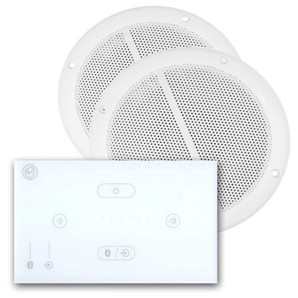 Systemline E50 inbouw versterker met Bluetooth en 2 plafondspeakers