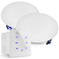 Power Dynamics Powerline A50WSet inbouw audio versterker met 2 plafondspeakers