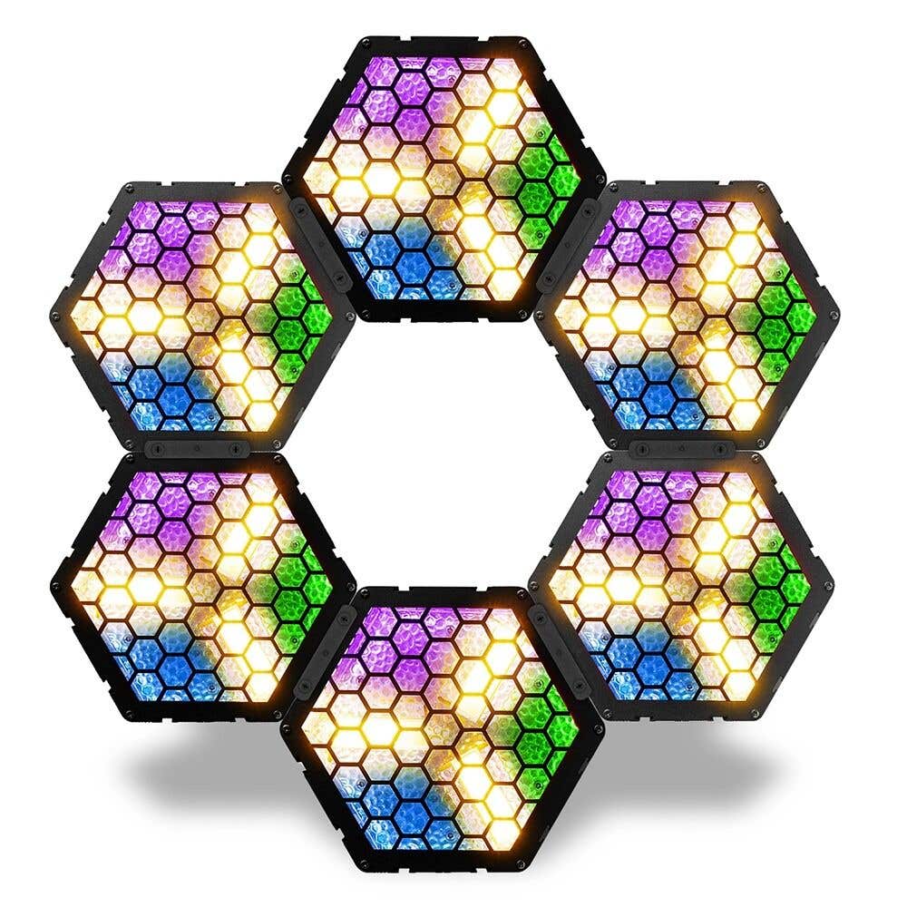 BeamZ Set van 6x RB90 Retro Blinders met 3x 30W RGB/WW LED’s 