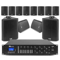 Power Dynamics installatie speakerset - uitgebreide set met 12x IPX5 waterdichte speakers - 100V