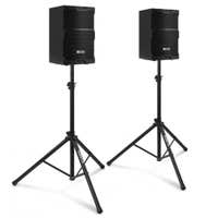 Power Dynamics PDY210A actieve speakerset met statieven - 10 inch - 800W - Zwart
