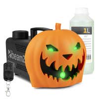 BeamZ Rookmachine Halloween - Pompoen met lichteffecten en 1 liter vloeistof - Voor Halloweenfeesten