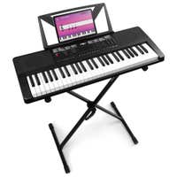 MAX Rhapsody54 keyboard met 54 toetsen - Keyboard set met standaard en bladmuziekhouder - Voor beginners