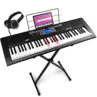 MAX Rhapsody61L keyboard set met 61 lichtgevende toetsen - Compleet met standaard en koptelefoon