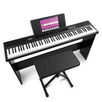 MAX RhapsodyDP88P Digitale Piano set met meubel en keyboardbankje - 88 aanslaggevoelige toetsen