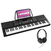 MAX KB15 Keyboard set met koptelefoon en bladmuziekhouder - Perfect voor beginners - Oplaadbare accu