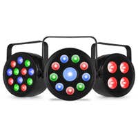 Fuzzix PLF LED PAR set - 3 diverse party parren - Starterset voor DJ’s en Horeca - Met afstandsbediening
