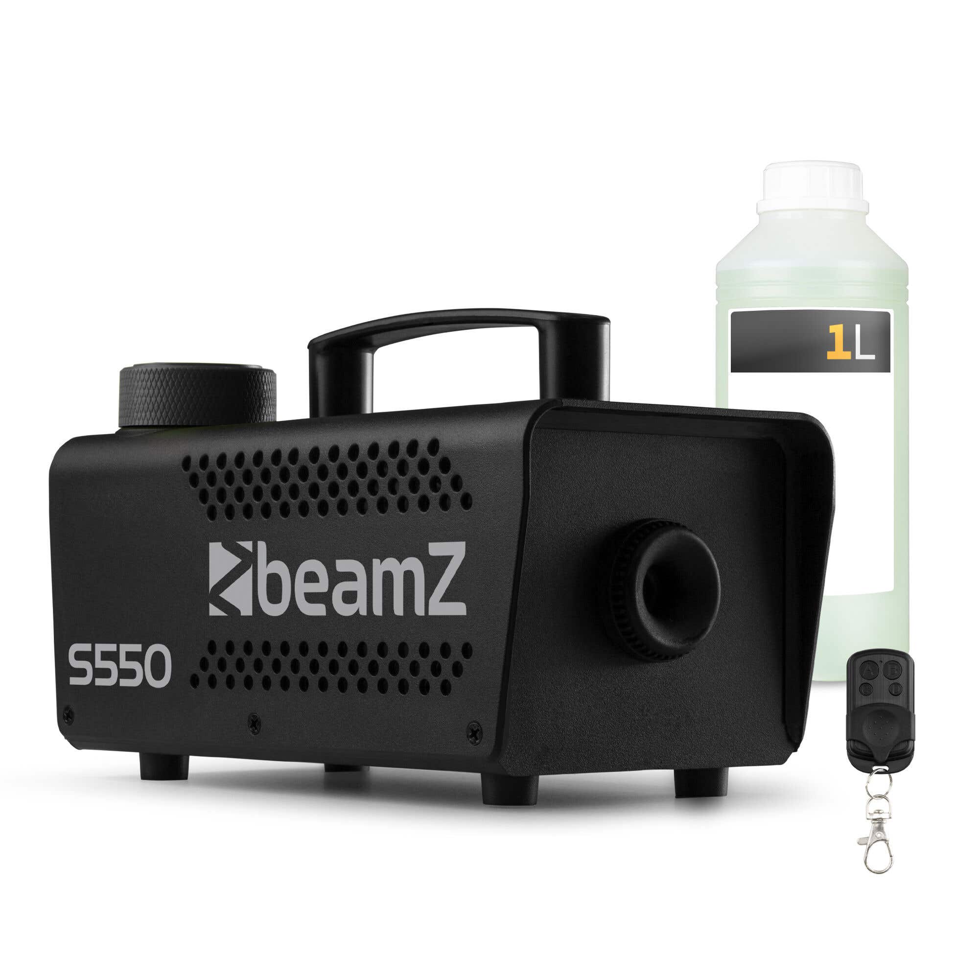 BeamZ S550 rookmachine met 1 liter rookvloeistof - Party rookmachine met afstandsbediening - 550W 