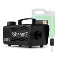 BeamZ S550 rookmachine met 2 liter rookvloeistof - Party rookmachine met afstandsbediening - 550W