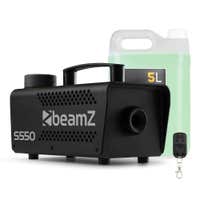 BeamZ S550 rookmachine met 5 liter rookvloeistof - Party rookmachine met afstandsbediening - 550W
