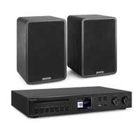 Fenton HiFi stereo set met 2 speakers en tuner - Met Bluetooth, DAB+, FM en internetradio - 200W