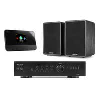 Fenton stereo set met tuner - HiFi set met 2 speakers - Met Bluetooth, DAB+, FM en internetradio