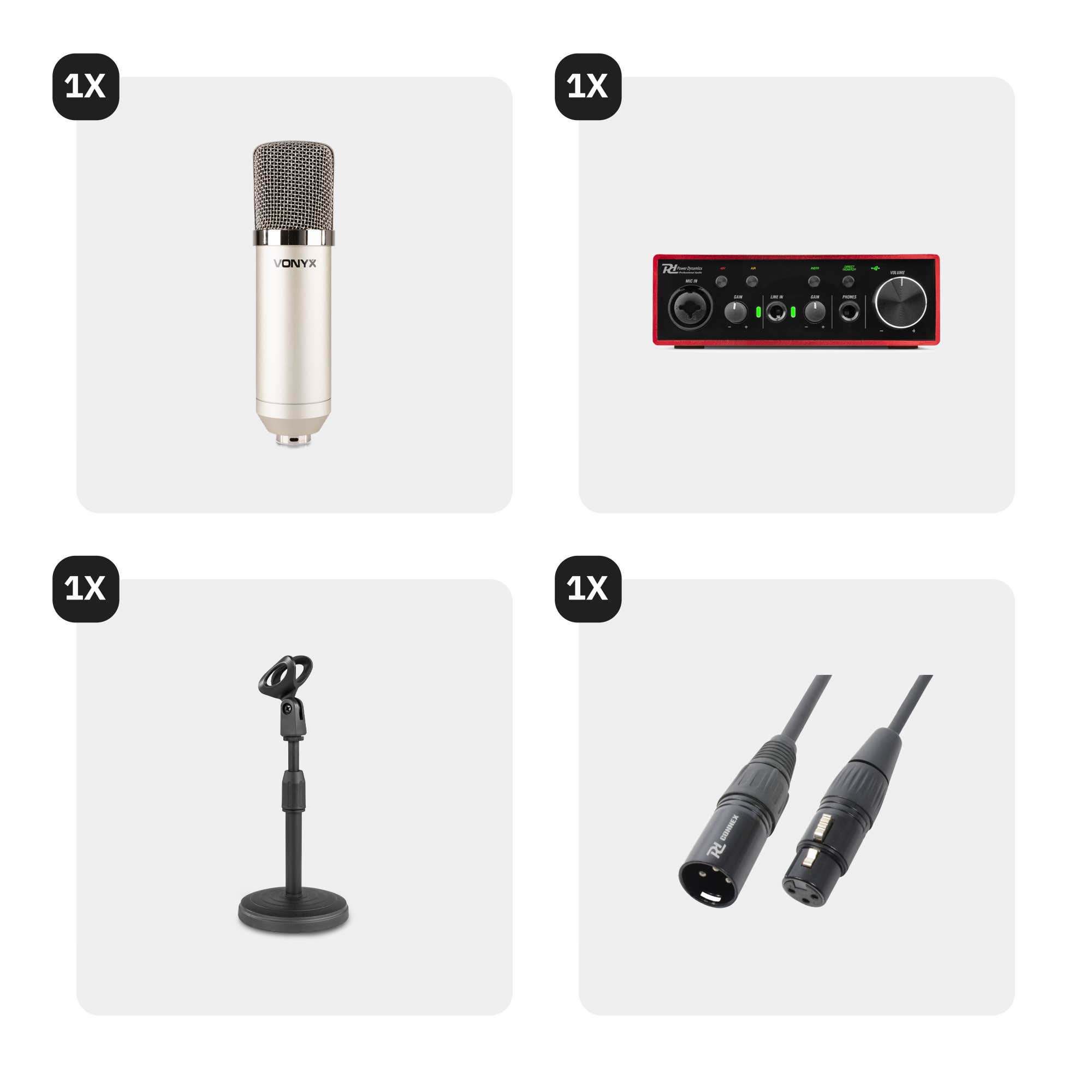 Vonyx producer recording set met audio interface en microfoon kopen?