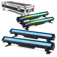 BeamZ Pro LCB400IP LED bar set - 4 LED barren met flightcase - IP65 waterdicht - Koppelbaar