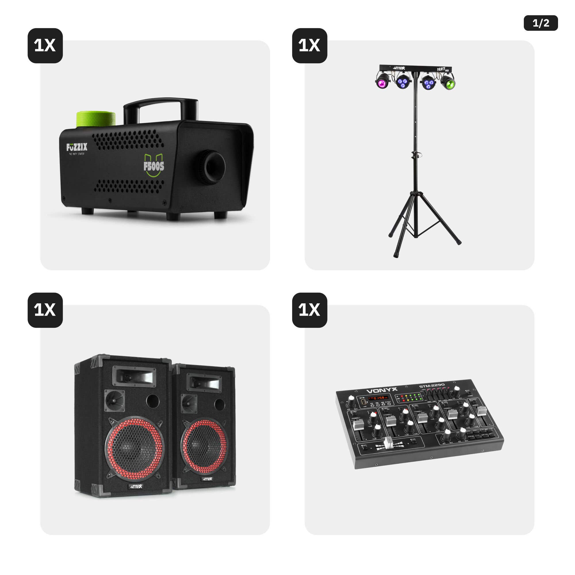 MAX Complete 700W DJ Disco set kopen?