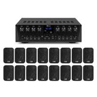 Power Dynamics PV280BT geluidsinstallatie - Met 16 speaker en 8-zone versterker - Bluetooth - 800W