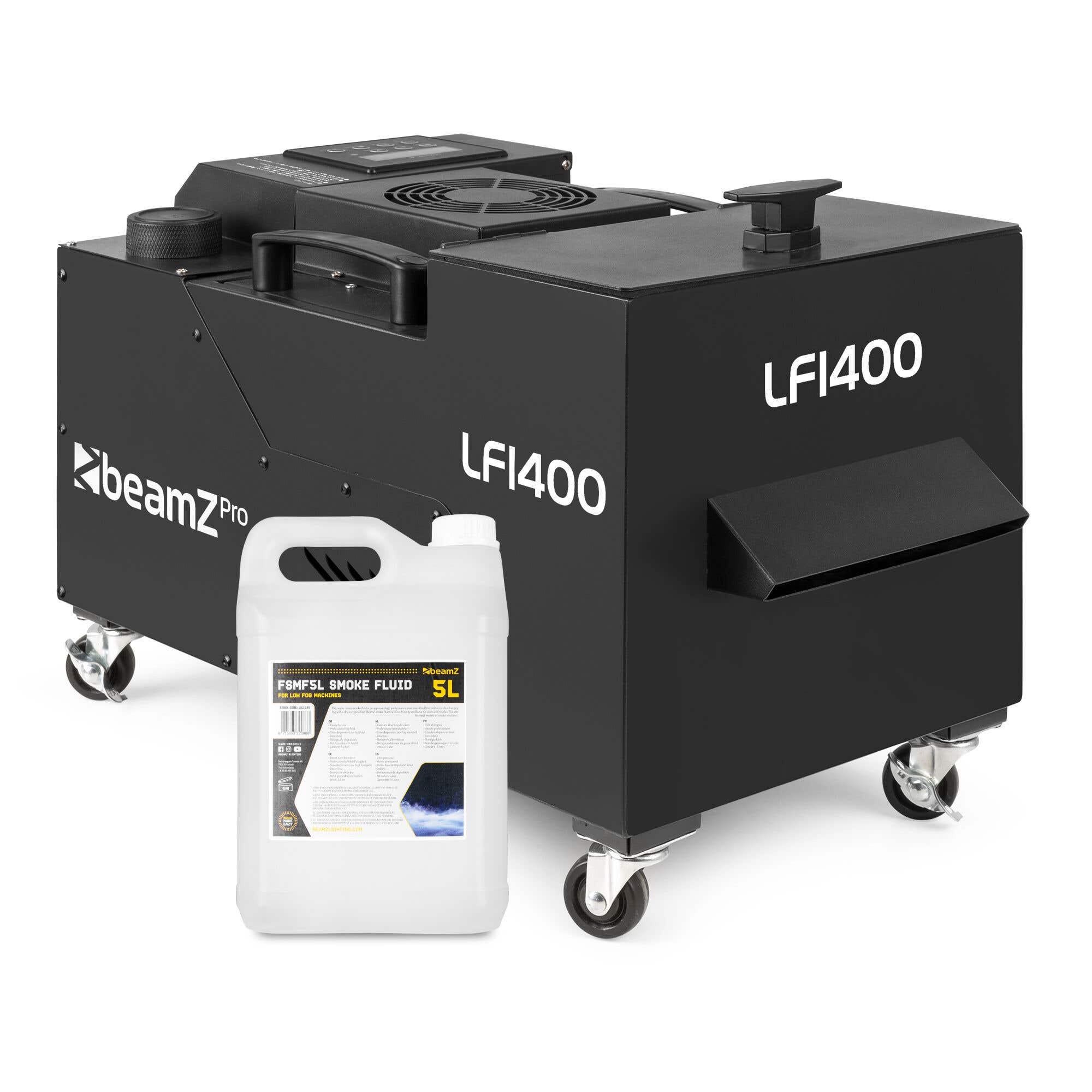 BeamZ Professional LF1400 low fogger set met 5 liter vloeistof - Ultrasoon - 1400W