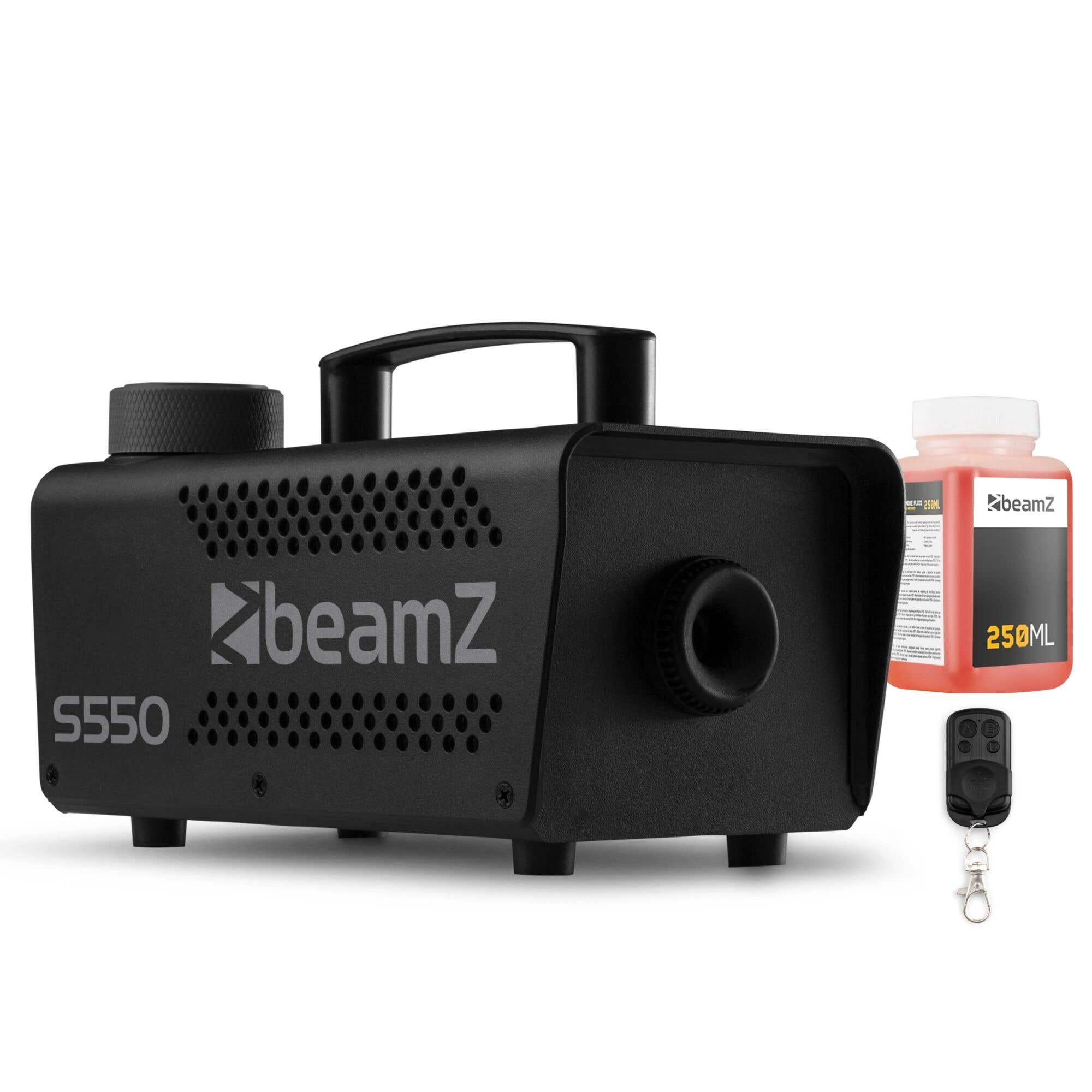 BeamZ S550 rookmachine met 250ml rookvloeistof - Party rookmachine met afstandsbediening - 550W