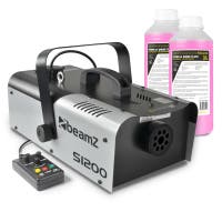 BeamZ S1200 MKII rookmachine met 2 liter rookvloeistof en afstandsbediening - 1200W