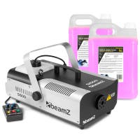 BeamZ S1500 rookmachine met 10 liter rookvloeistof - Met afstandsbediening - 1500W