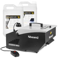 BeamZ ICE1200 MKII low fog rookmachine - Met 10 liter low fog rookvloeistof en afstandsbediening