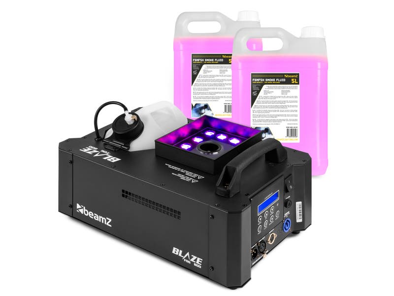 BeamZ BLAZE800 rookmachine - Horizontale en verticale rook - 12x 4W RGBA LED’s - 10 liter vloeistof
