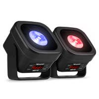 BeamZ BBP12 mini accu uplight set - 2x IP65 waterdichte uplights - Met 12W RGBAL LED’s - WDMX