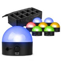 BeamZ set van 8 BTL32 Oplaadbare tafellampen in flightbag - Bollamp met RGBW LED - Draadloze DMX