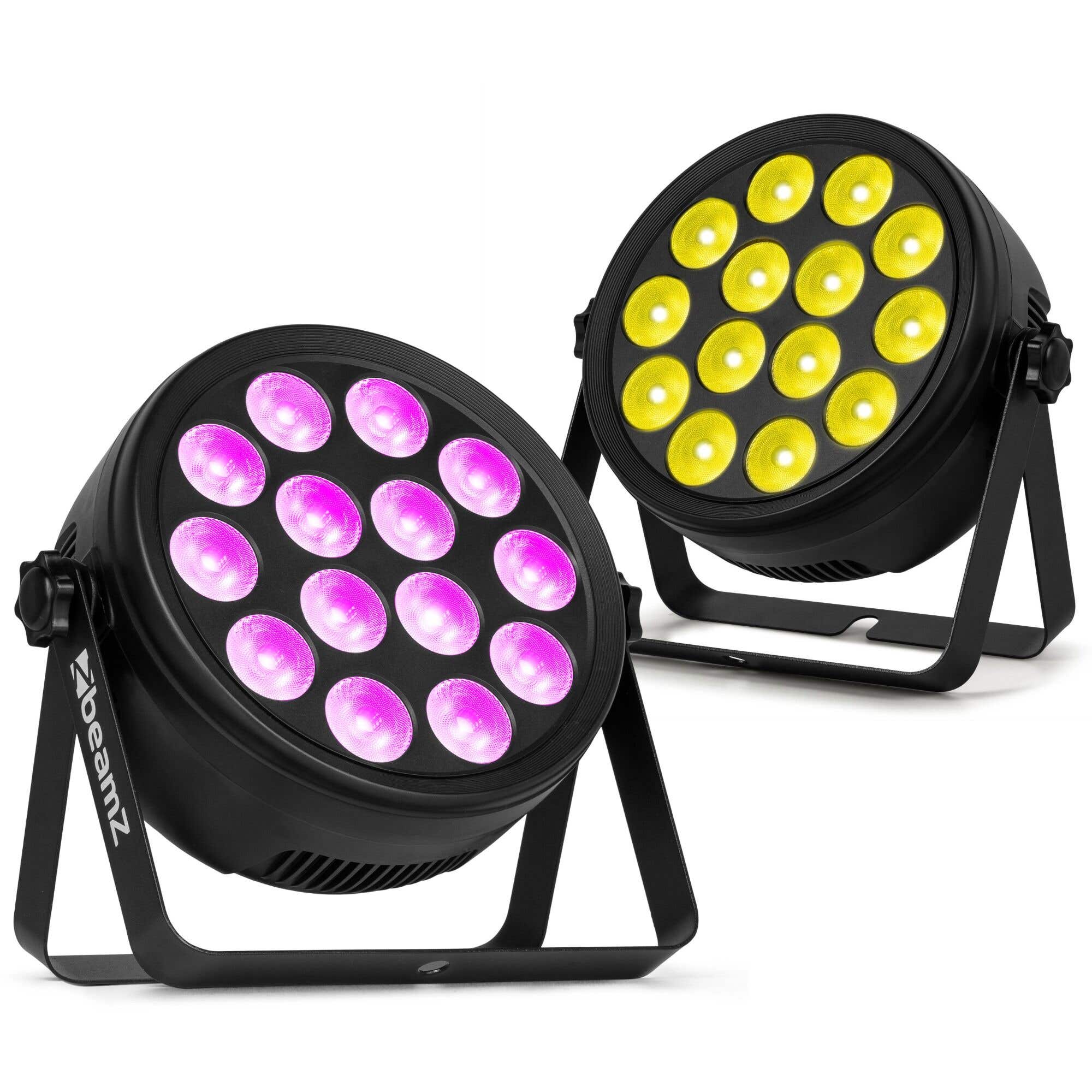 Set van 2 BeamZ BCC145 LED PAR - PAR spot met 14x 4W LED’s - RGBW - Inclusief afstandsbediening