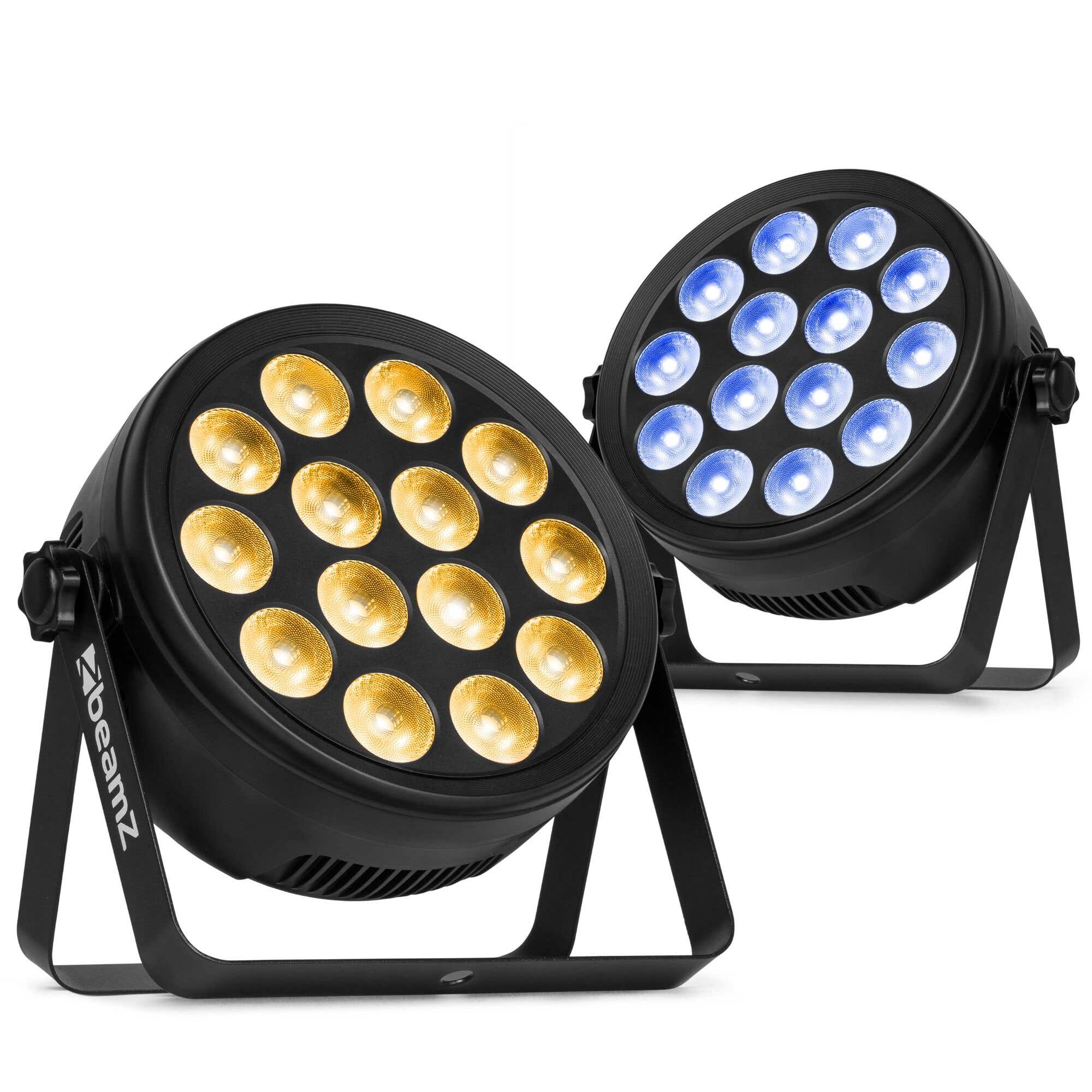 BeamZ set van 2 BCC165 LED PAR - PAR spot met 14x 4W RGBAW-UV LED’s - Inclusief afstandsbediening