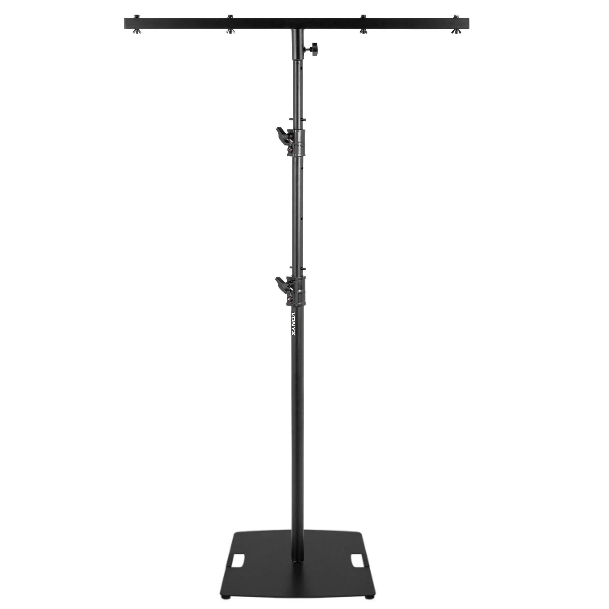 Vonyx lichtstatief pro - Met T-bar en baseplate - Voor 4 fixtures - 112 tot 260cm - 25 kg belastbaar