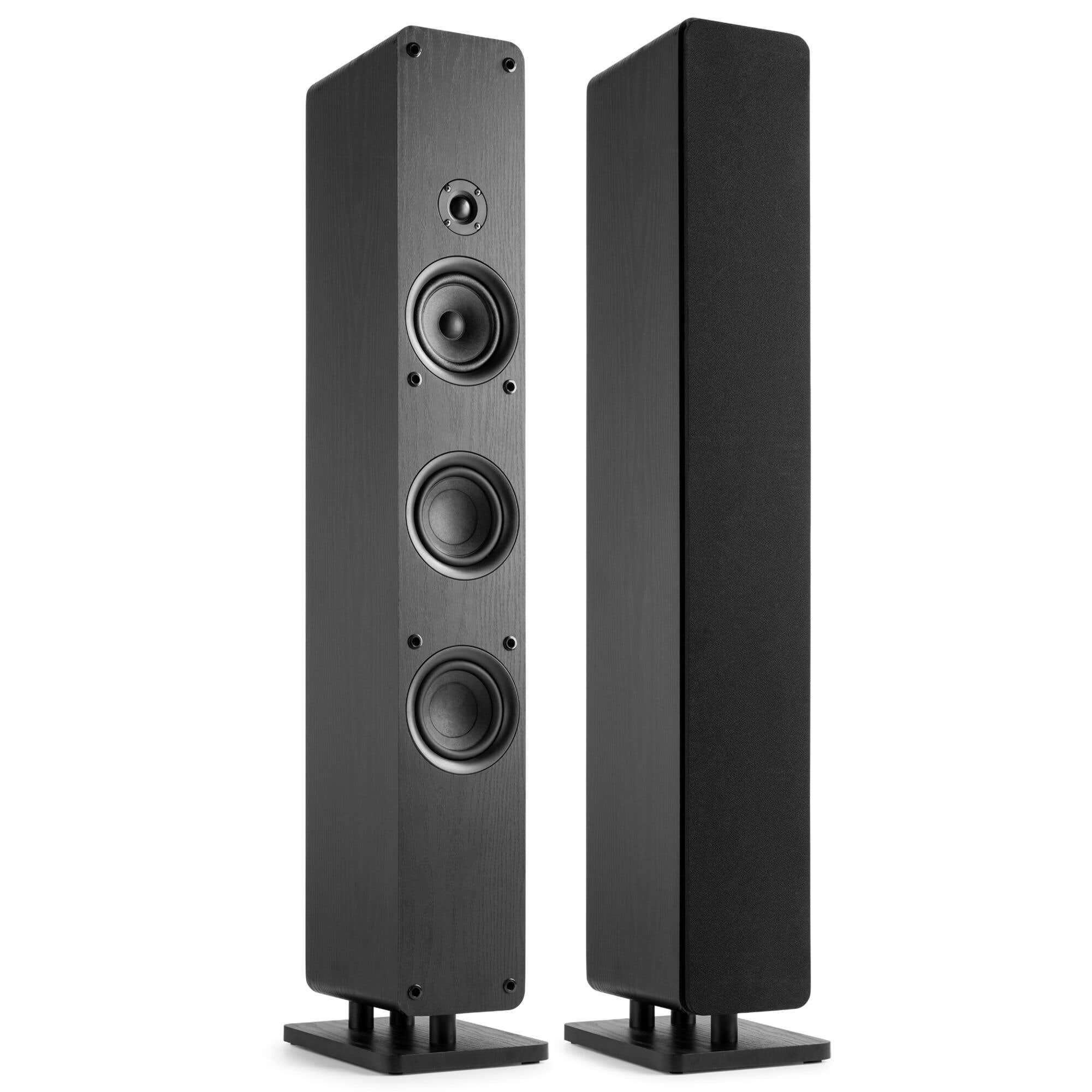 Audizio Arco HiFi set  - Stereo set met passieve en actieve speaker - 320W - Zwart 
