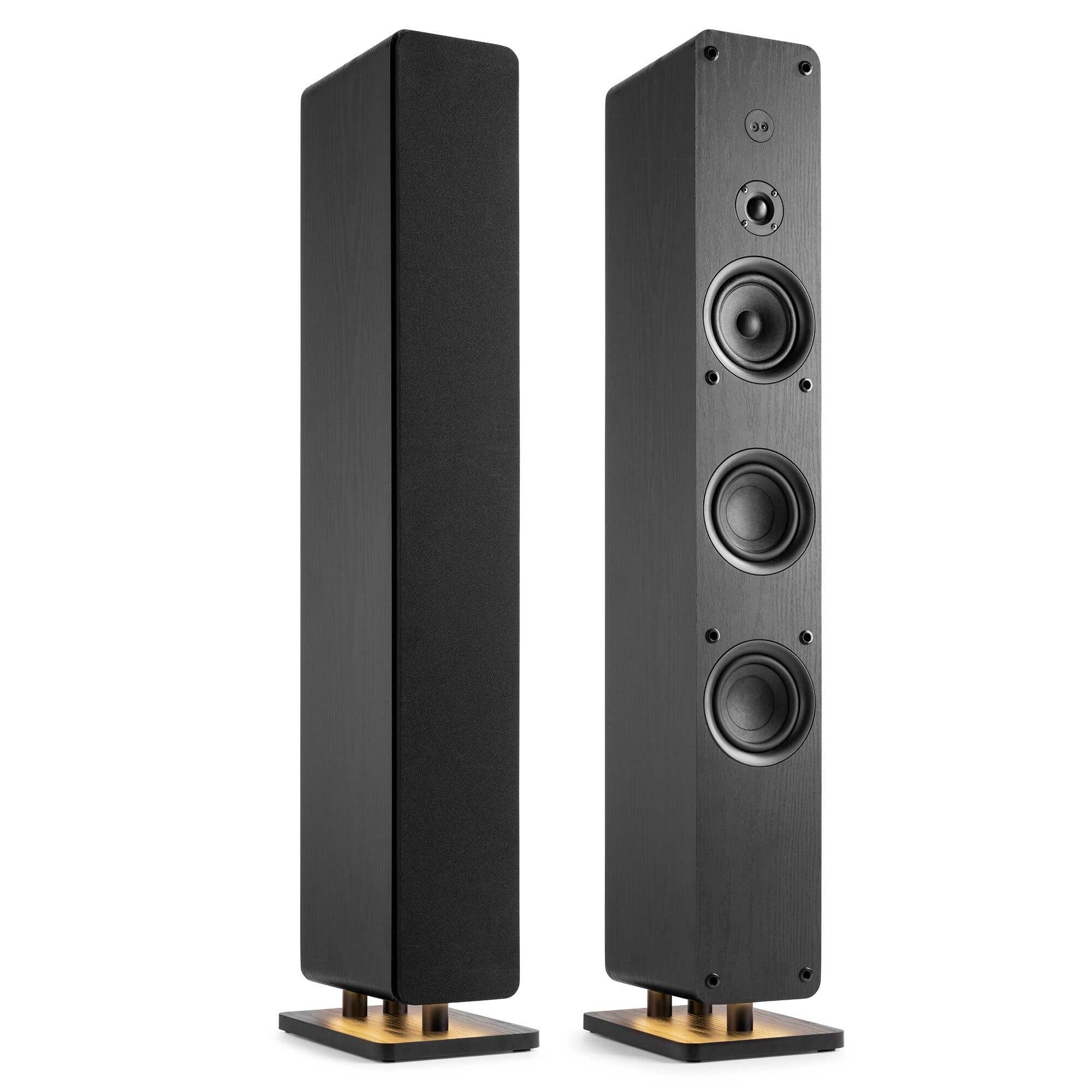 Audizio ARCO actieve speakerset met DAB radio - HiFi speakers met Bluetooth pairing - 320W - Zwart