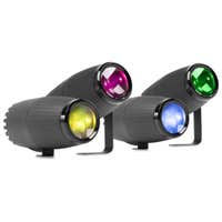 BeamZ set van 4 PSZ18W LED pin spots - 16 RGBW kleuren - Handmatige zoom - Met afstandsbediening