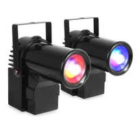 BeamZ set van 2 PS10W 4-in1 10W DMX punt spots voor o.a. spiegelbollen