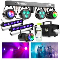Fuzzix Pre-Party feestverlichting set - Met partybar, rookmachine en discolampen - Pakket L