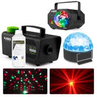 MAX Afterparty feestverlichting set - Met Jelly Ball, rookmachine en laser - Pakket S
