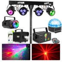MAX Afterparty feestverlichting set - Met Jelly Ball, partybar, rookmachine en laser - Pakket L
