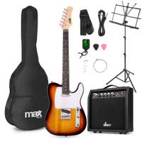 MAX GigKit T-series elektrische gitaar - Starterset met versterker en muziekstandaard - Sunburst