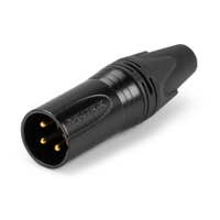 NEUTRIK NC3MXX XLR-connector 3-polig - mannelijke metalen kabelconnector - zwart