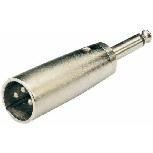 Verloop XLR Connector naar 6.3mm Jack Mono