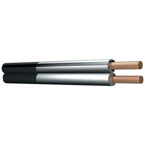 Luidsprekerkabel, 2x 2.5mm 25A - Wit 100m