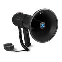 Vonyx MEG075 Megafoon met sirene en afneembare microfoon - 75W Krachtige megafoon - Bluetooth - Zwart