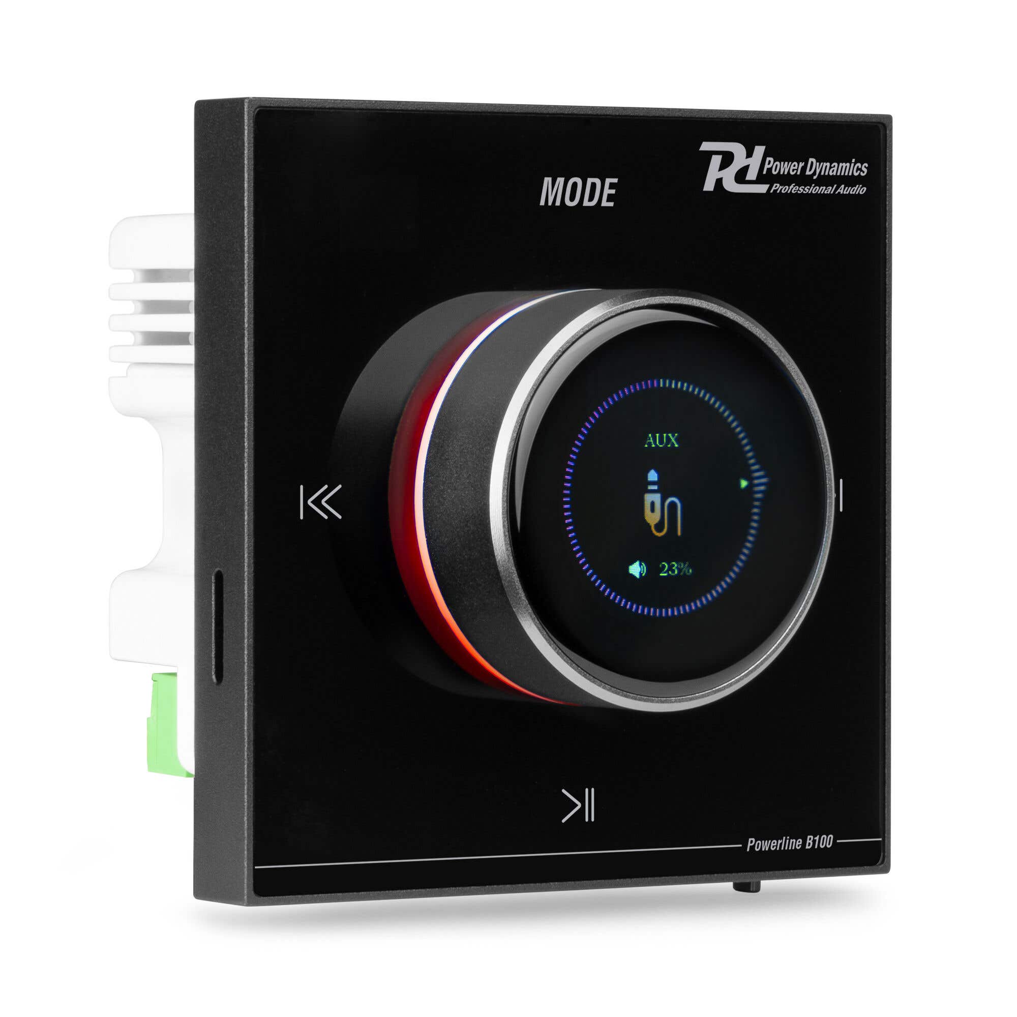 Retourdeal - Power Dynamics Powerline B100B inbouw versterker - Met touchscreen en Bluetooth - 4x 25W - Zwart