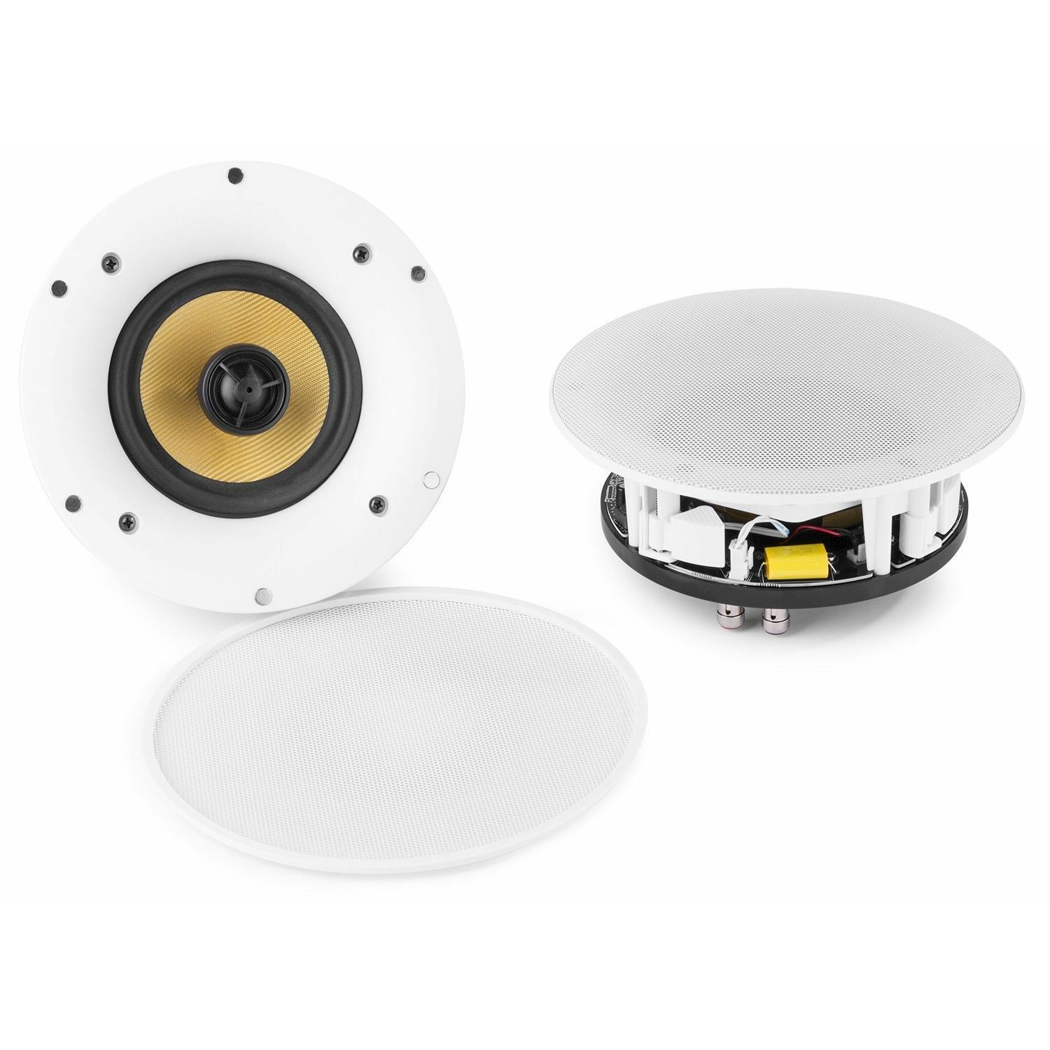 WiFi en Bluetooth speakerset - Power Dynamics WCS80 plafond inbouw luidsprekerset - 140W