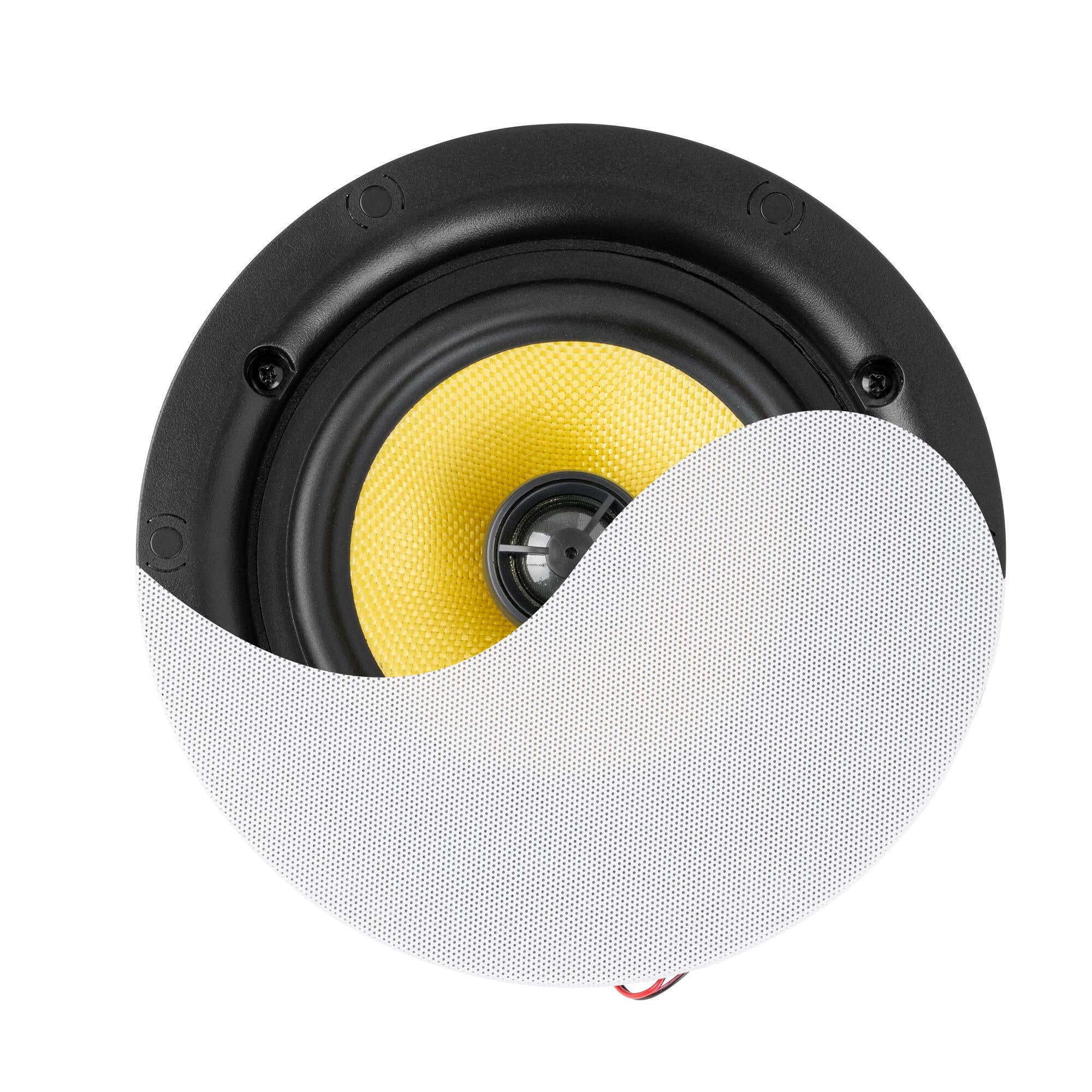 Retourdeal - Power Dynamics KVCS6 HQ plafond speaker - IP44 buitenspeaker - Inbouw speaker 6.5 inch - Wit